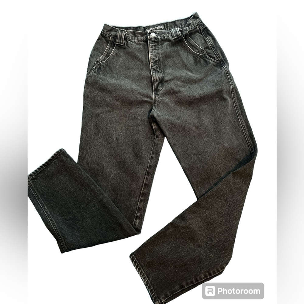 Vintage 90s Wrangler Silverlake Black Ultra High Rise Jeans